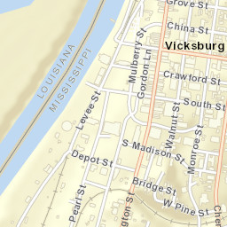 1910 Drummond Street, Vicksburg, MS Street Map