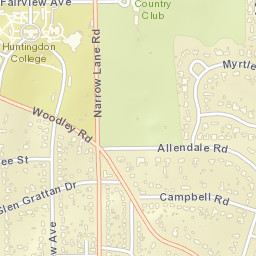 Rosemond Estates Alabama Street Map