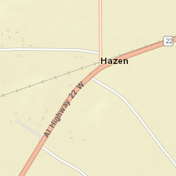 Hazen Alabama Street Map