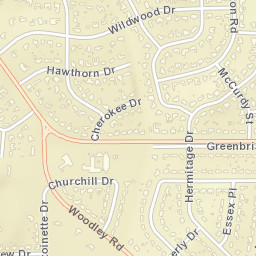 Wildwood Alabama Street Map