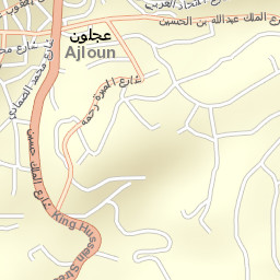 ‘Ajlūn Street Map
