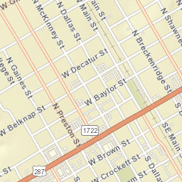 111-199 West Ennis Avenue, Ennis, TX Street Map