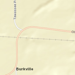 Burkville Alabama Street Map