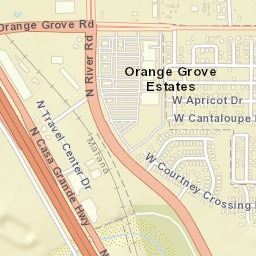 Orange Grove Estates Arizona Street Map