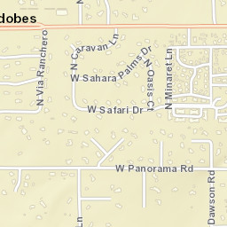 Casas Adobes Arizona Street Map
