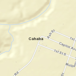 Cahaba Alabama Street Map