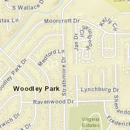 Governors Estates Alabama Street Map