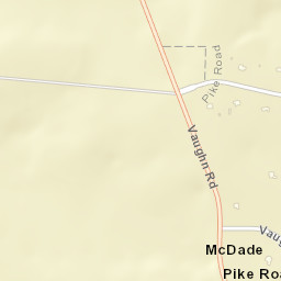 McDade Alabama Street Map