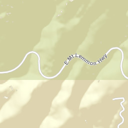 East Mount Lemmon Highway, Tucson, AZ Street Map