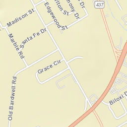 1116 South Carlton Street, Ennis, TX  Street Map