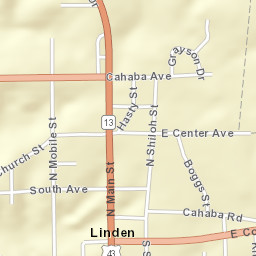 411 Cahaba Avenue West, Linden, AL Street Map