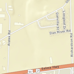 Dannley Pines Alabama Street Map