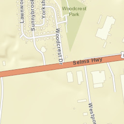 Woodcrest Estates Alabama Street Map