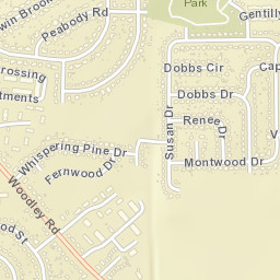 Montwood Estates Alabama Street Map