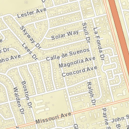 2101-2199 Missouri Ave, Las Cruces, NM Street Map