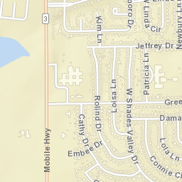 Southlawn Alabama Street Map
