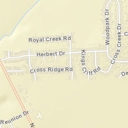Cross Creek Alabama Street Map