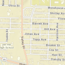 1711 Shirley Ave Jackson MS 39204 Street Map