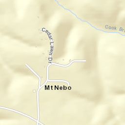 Mount Nebo Alabama Street Map