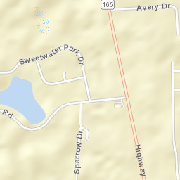 Oswichee Alabama Street Map