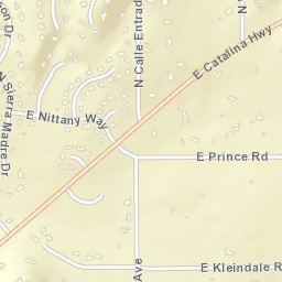 9990-10000 East Catalina Highway, Tucson Street Map