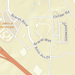 110 Bass Pro Dr Pearl MS 39208 Street Map