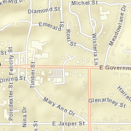 207 East Government Street, Brandon, MS Street Map