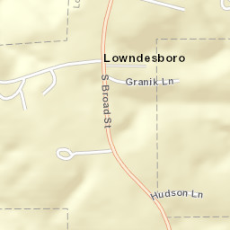 Lowndesboro Alabama Street Map
