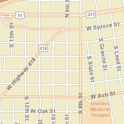 1001-1099 West Pine Street, Deming, NM Street Map