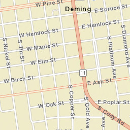 101-199 East Ash Street, Deming, NM Street Map