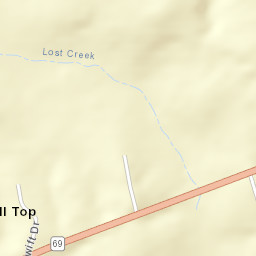 Hill Top Alabama Street Map