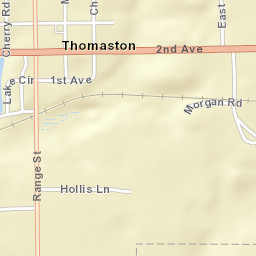 Thomaston Alabama Street Map
