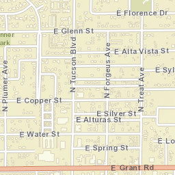 2200 E Glenn St, Tucson, AZ 85719 Street Map
