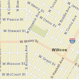 Willcox Arizona Street Map
