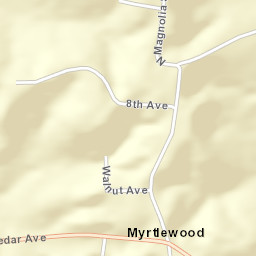 Myrtlewood Alabama Street Map