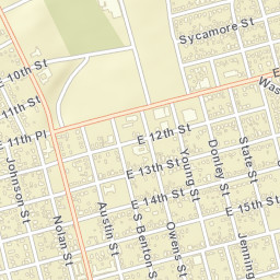 1201-1299 Sycamore Street, Big Spring, TX Street Map