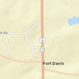Fort Davis Alabama Street Map