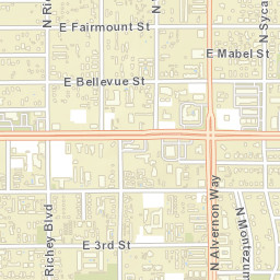 1117 North Dodge Boulevard, Tucson, AZ Street Map