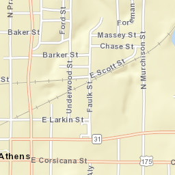 105 West Larkin Street Athens TX 75751 Street Map