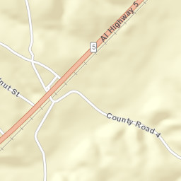 Gastonburg Alabama Street Map