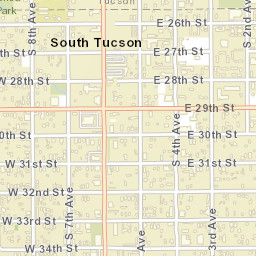 South Tucson Arizona Street Map