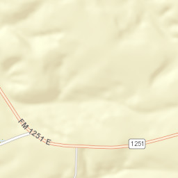 Farm to Market Road 1251 Henderson TX Street Map