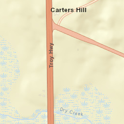 Carters Hill Alabama Street Map