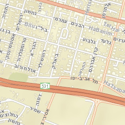 Kfar Saba Street Map