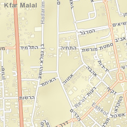 Hod HaSharon Street Map