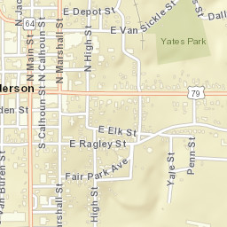 100-146 North Main Street, Henderson, TX Street Map