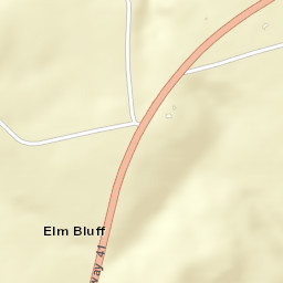 Elm Bluff Alabama Street Map