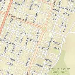 Ramat HaSharon Street Map