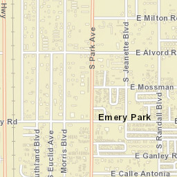 Emery Park Arizona Street Map