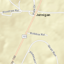 Jernigan Alabama Street Map